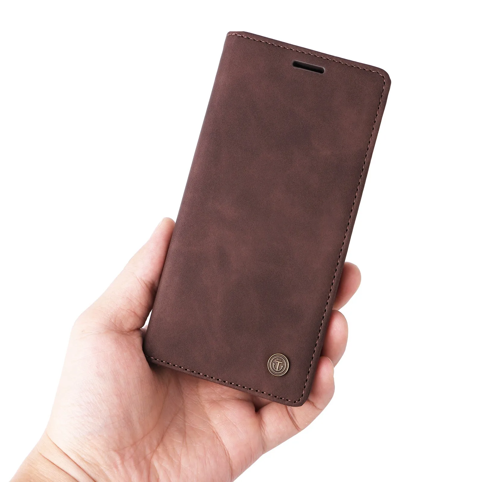 006 Series For iPhone 15 Plus Case PU Leather Wallet Stand Phone Cover