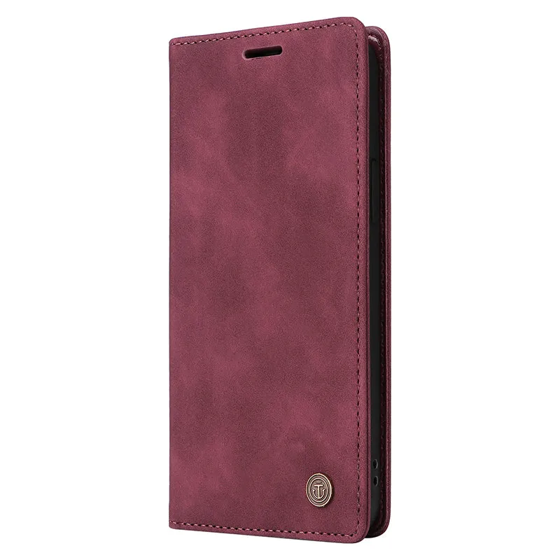 006 Series For iPhone 15 Plus Case PU Leather Wallet Stand Phone Cover