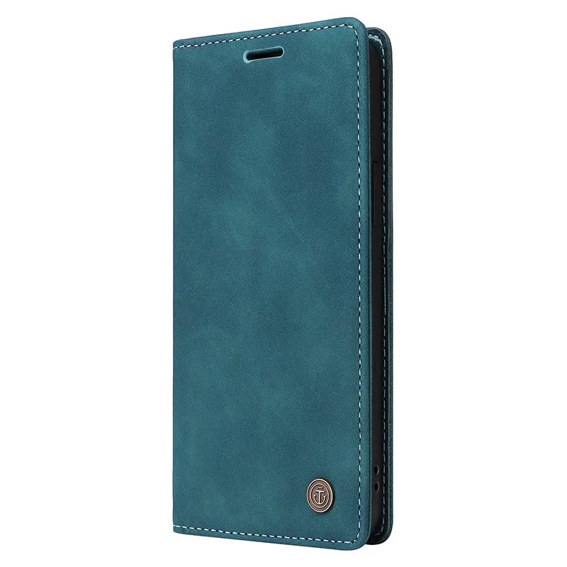 006 Series For iPhone 15 Plus Case PU Leather Wallet Stand Phone Cover