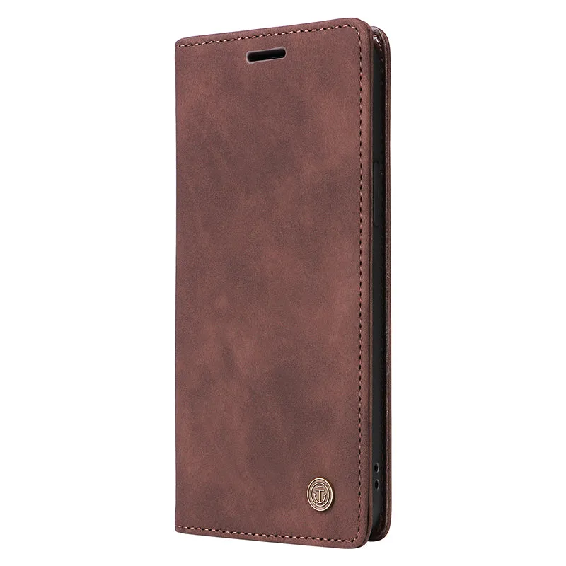 006 Series For iPhone 15 Plus Case PU Leather Wallet Stand Phone Cover