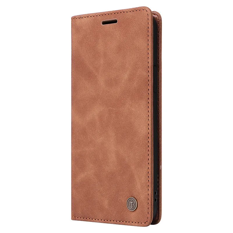 006 Series For iPhone 15 Plus Case PU Leather Wallet Stand Phone Cover