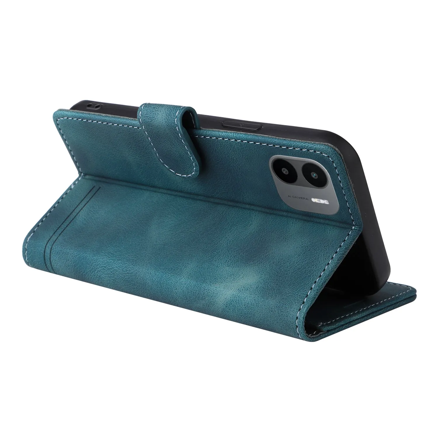 007 Series For Xiaomi Redmi A1 4G / A2 4G Leather Phone Case Stand Wallet Skin-touch Phone Cover