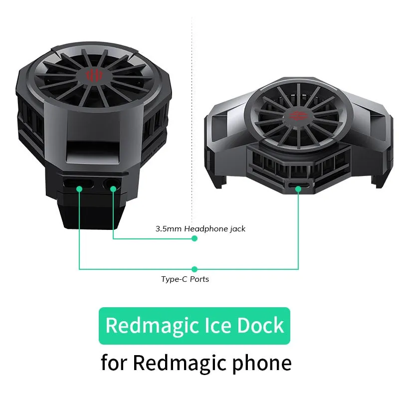 100% Original Nubia REDMAGIC Gaming Phone Fan Cooler for Red Magic ICE Dock Fan