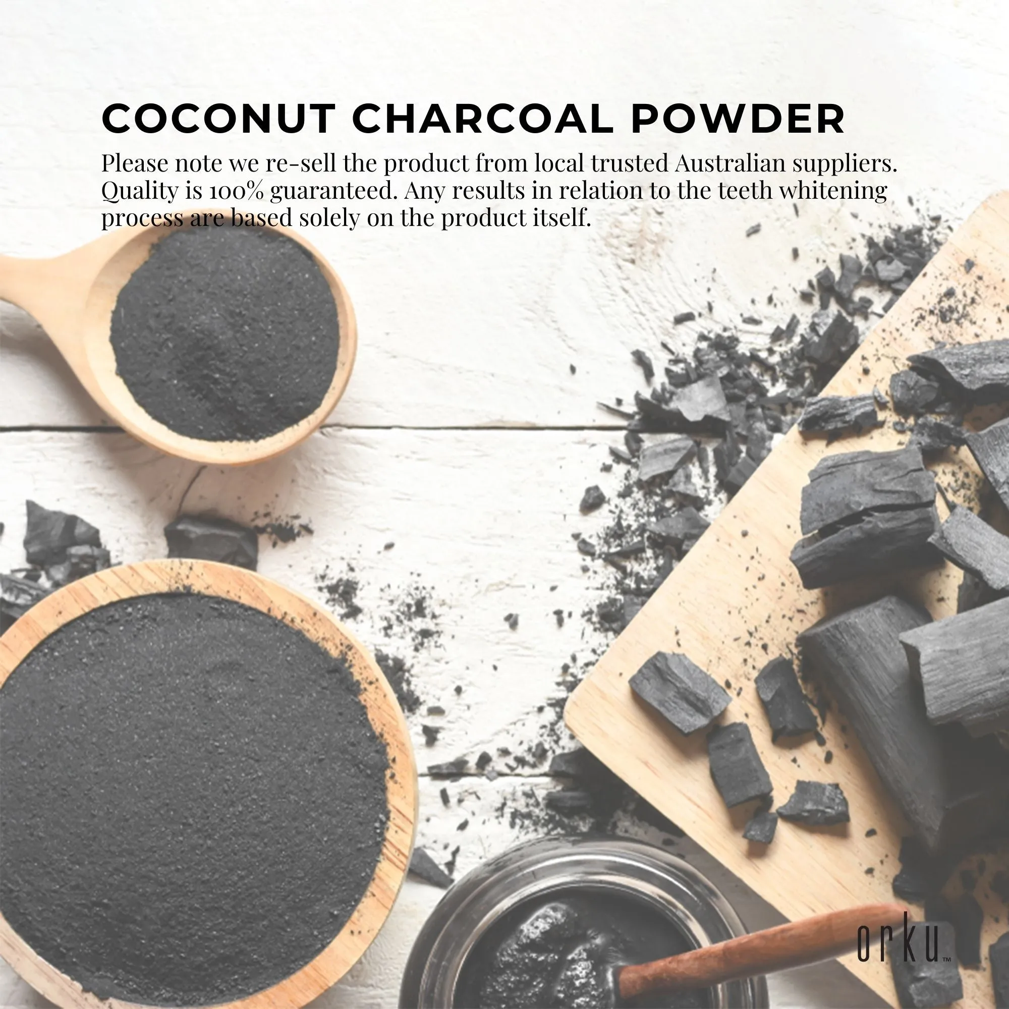 10g Activated Carbon Powder Coconut Charcoal - Teeth Whitening   Skin