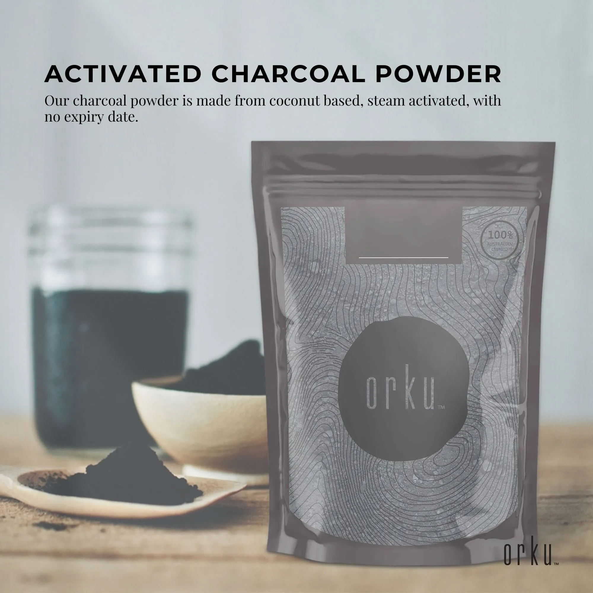 10g Activated Carbon Powder Coconut Charcoal - Teeth Whitening   Skin