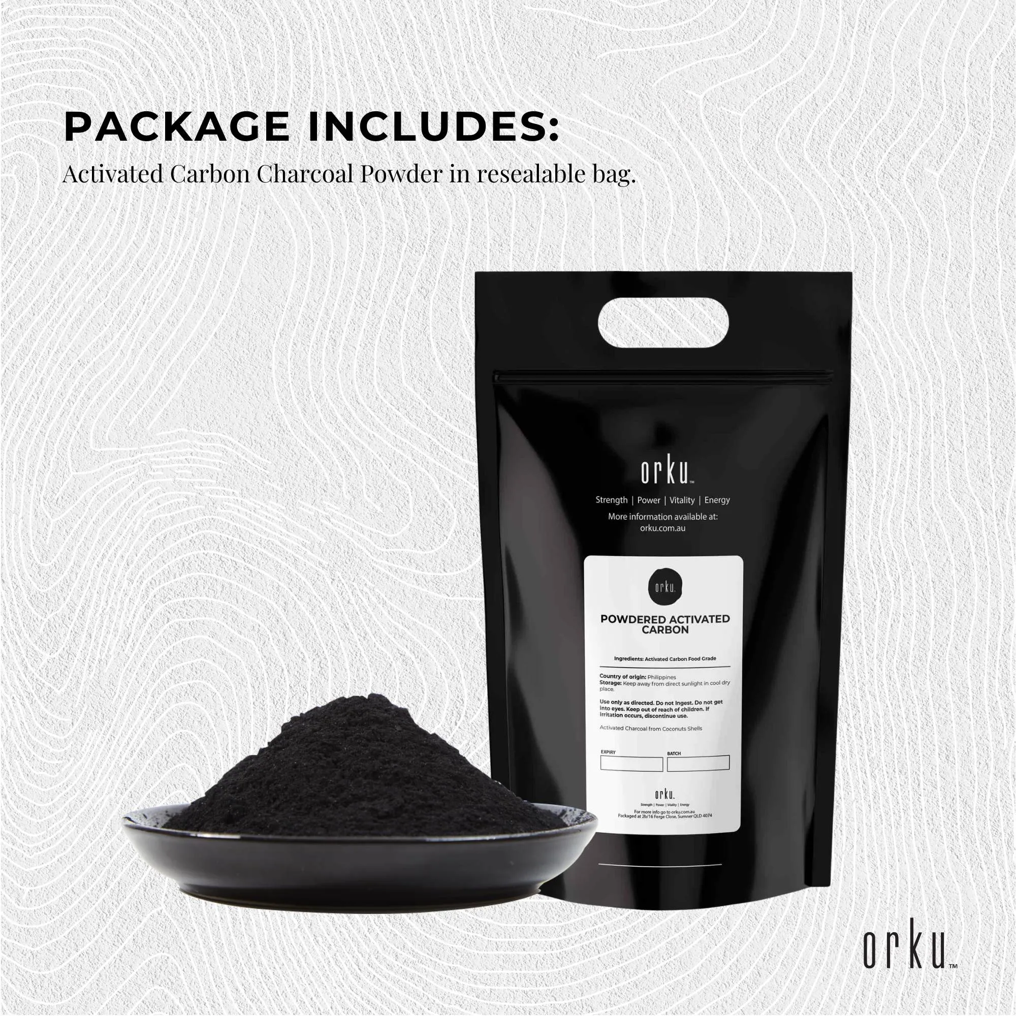 10Kg Activated Carbon Powder Coconut Charcoal - Teeth Whitening   Skin