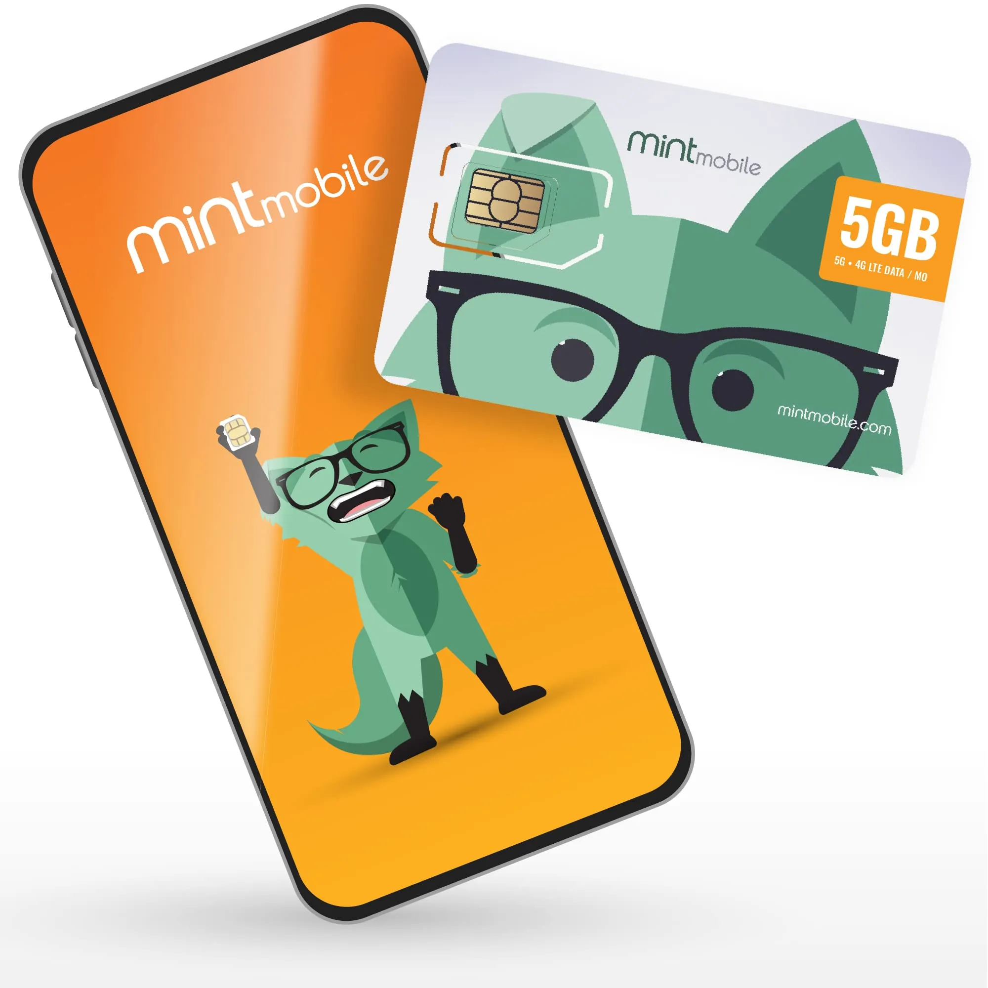 $15/mo. Mint Mobile Phone Plan with 5GB of 5G-4G LTE Data   Unlimited Talk & Text for 3 Months (3-in-1 SIM Card)