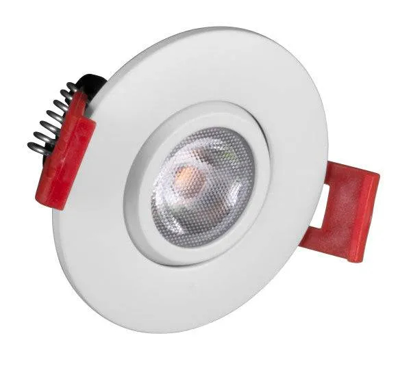 2-inch LED Gimbal Recessed Downlight in White, 4000K