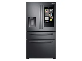 22 cu. ft. 4-Door French Door, Counter Depth Refrigerator with 21.5" Touch Screen Family Hub™ in Black Stainless Steel