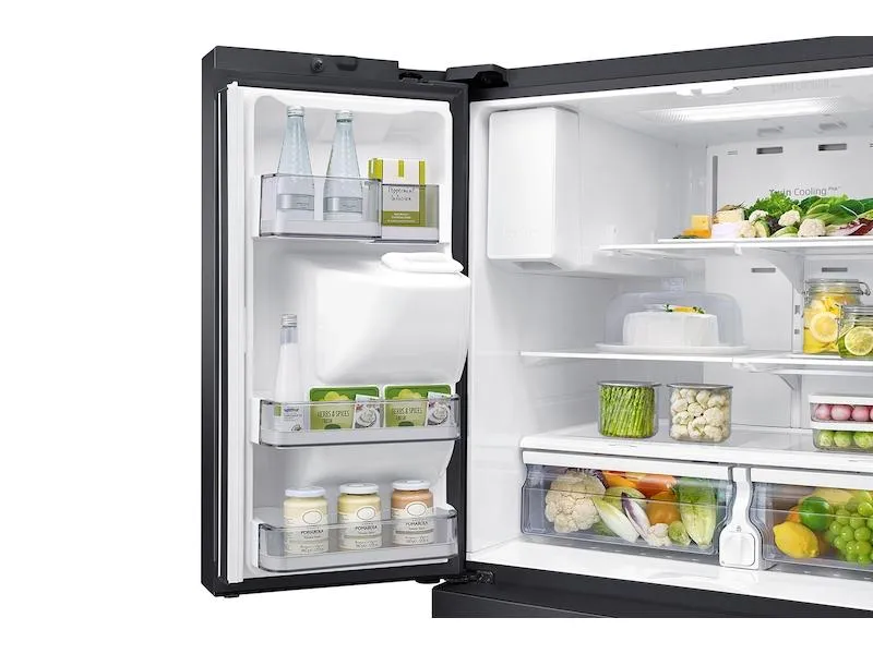 23 cu. ft. Counter Depth 4-Door French Door Refrigerator with FlexZone™ Drawer in Black Stainless Steel