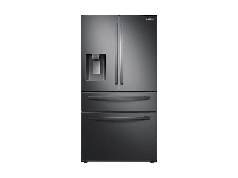 23 cu. ft. Counter Depth 4-Door French Door Refrigerator with FlexZone™ Drawer in Black Stainless Steel