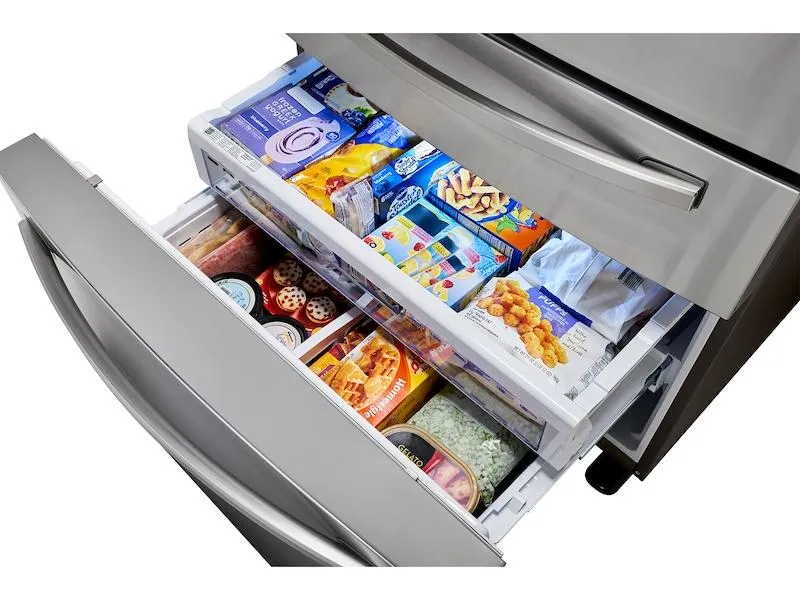 23 cu. ft. Counter Depth 4-Door French Door Refrigerator with FlexZone™ Drawer in Stainless Steel