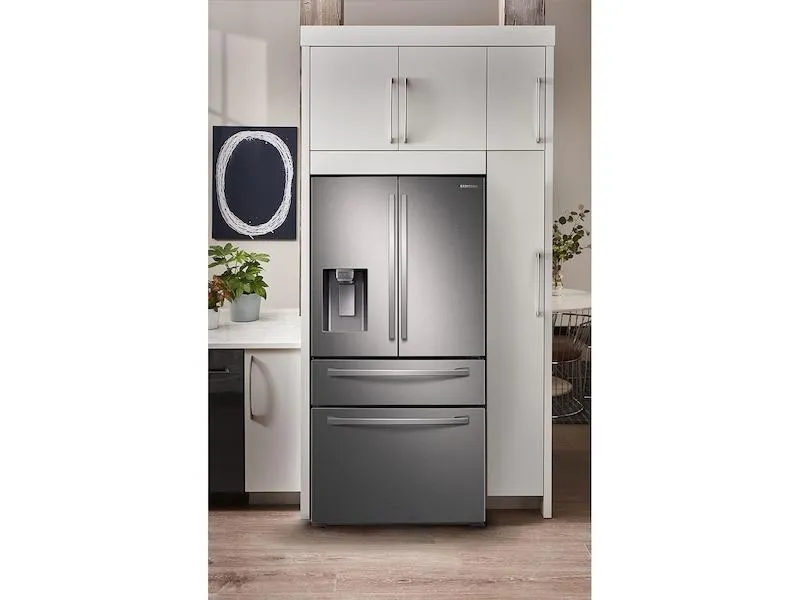 23 cu. ft. Counter Depth 4-Door French Door Refrigerator with FlexZone™ Drawer in Stainless Steel