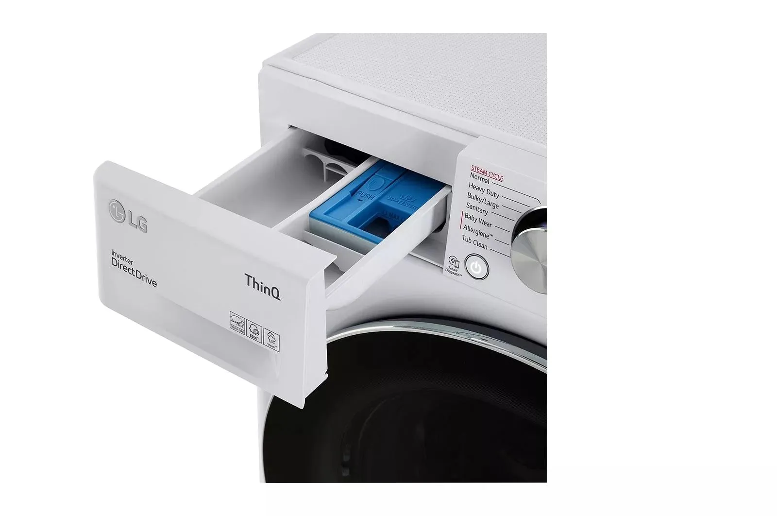 2.4 cu.ft. Smart wi-fi Enabled Compact Front Load Washer with Built-In Intelligence - (WM1455HWA)