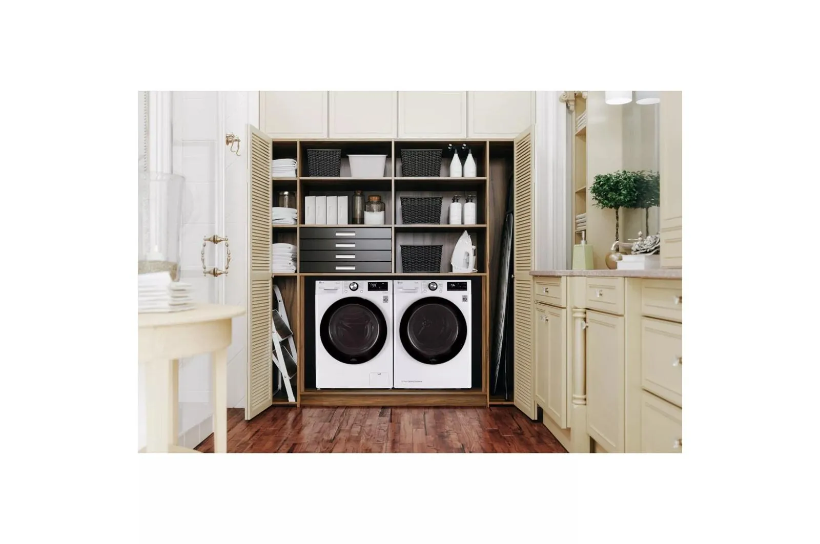 2.4 cu.ft. Smart wi-fi Enabled Compact Front Load Washer with Built-In Intelligence - (WM1455HWA)