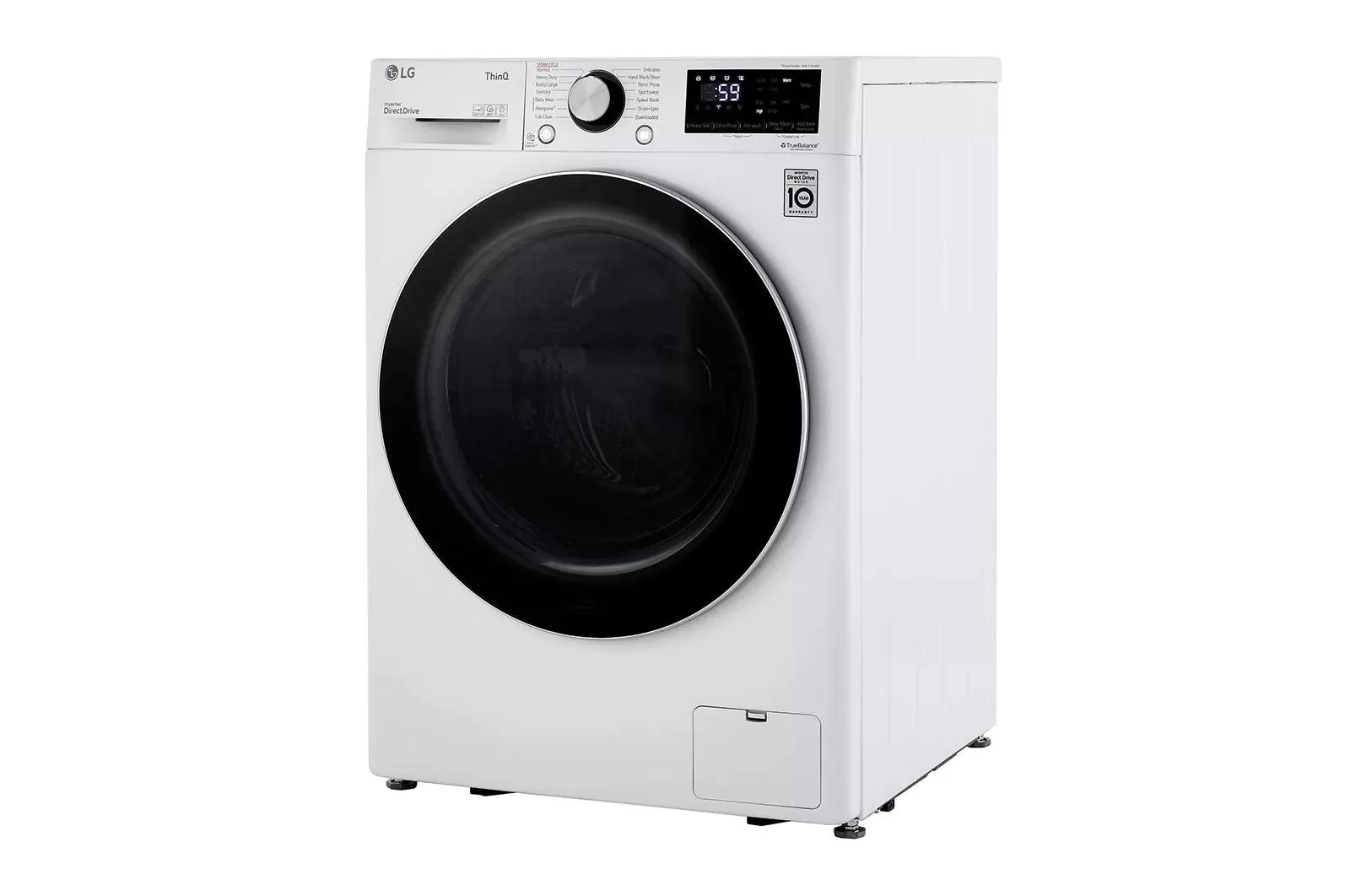 2.4 cu.ft. Smart wi-fi Enabled Compact Front Load Washer with Built-In Intelligence - (WM1455HWA)