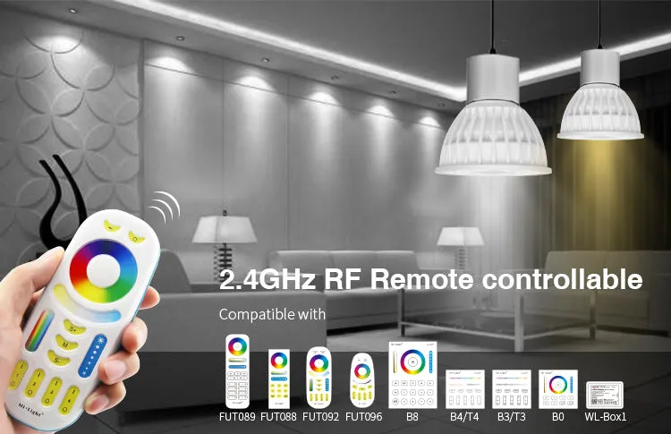 2.4GHz RF Remote-able 4W RGB CCT LED GU10 Bulb