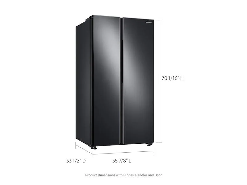 28 cu. ft. Smart Side-by-Side Refrigerator in Black Stainless Steel