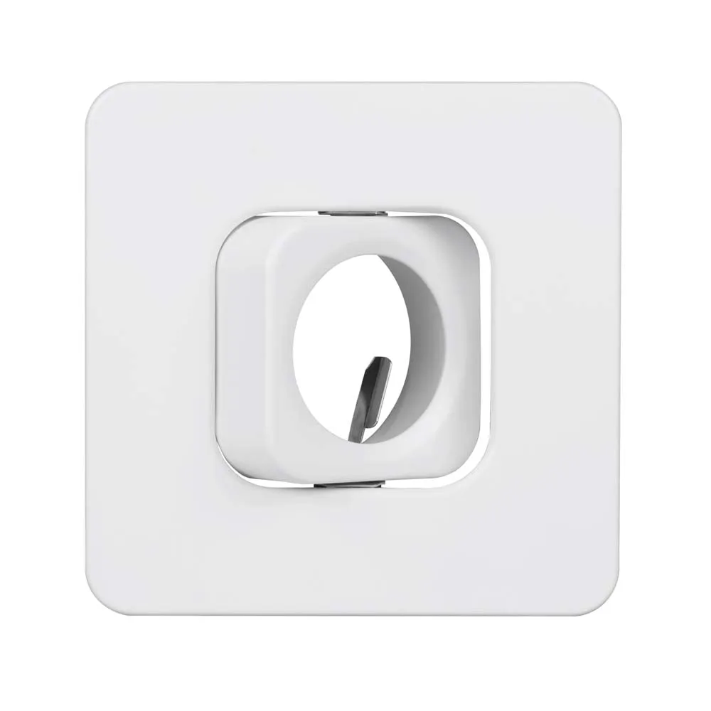 4 in. White Recessed Square Gimbal Trim for MR16 Bulb