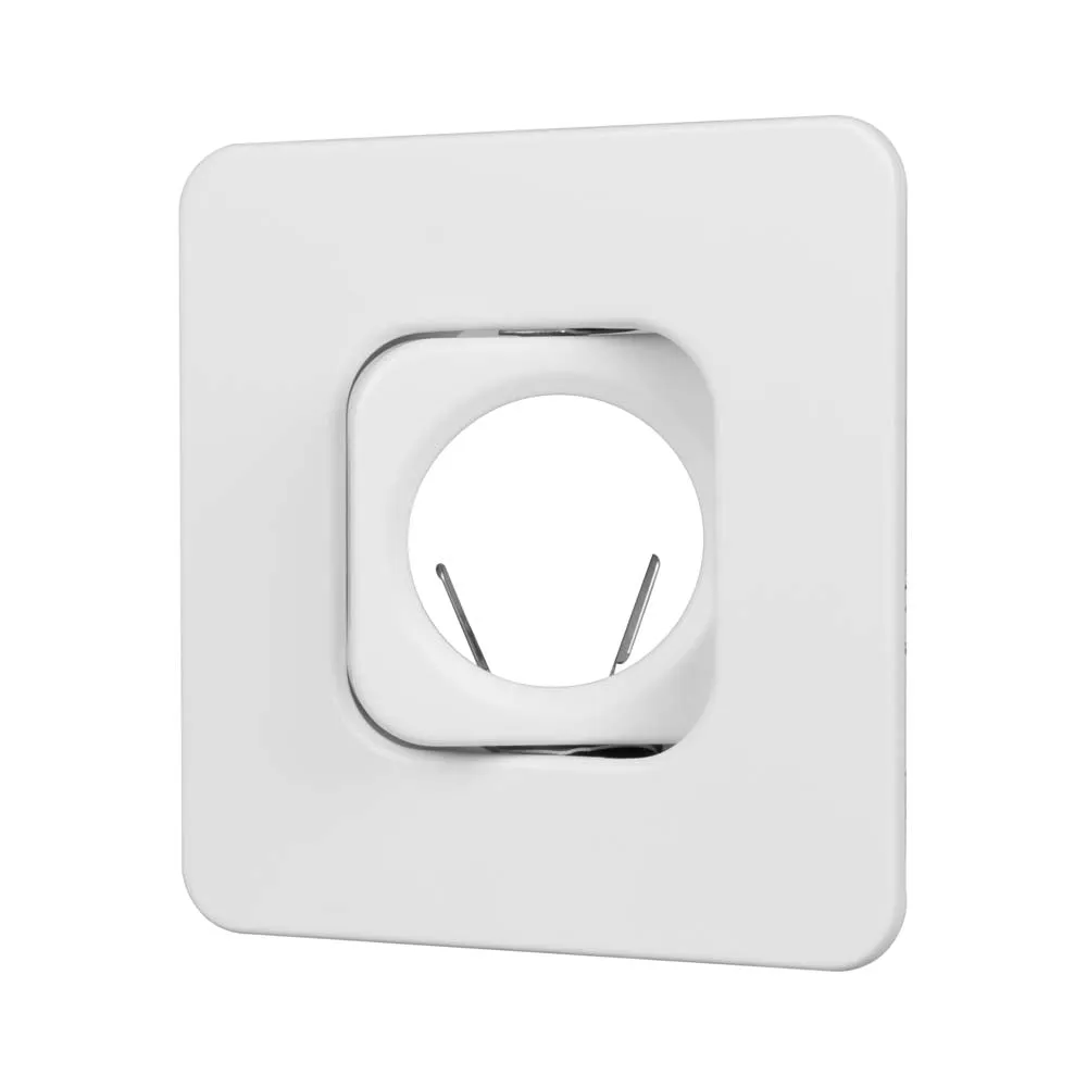 4 in. White Recessed Square Gimbal Trim for MR16 Bulb