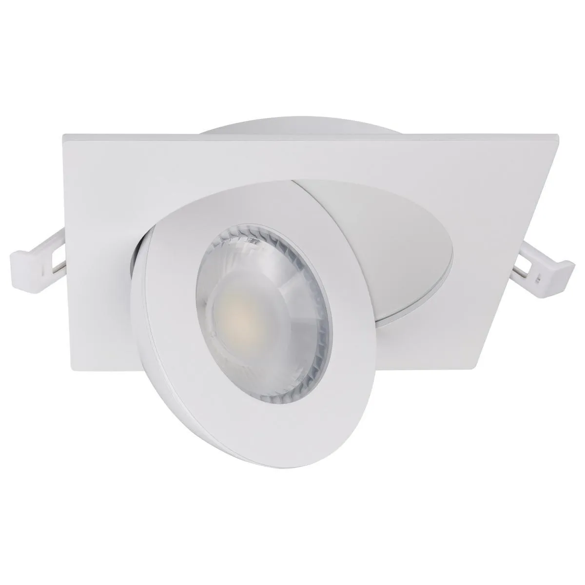 4 Inch Square Gimbal Downlight with Remote Driver, 750 Lumens, 27K|30K|35K|40K|50K