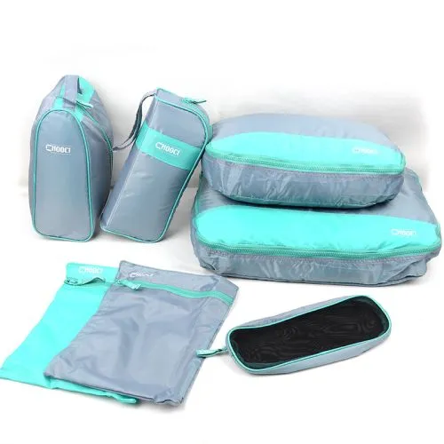 7 Piece Packing Cubes Premium Travel Luggage Organisers