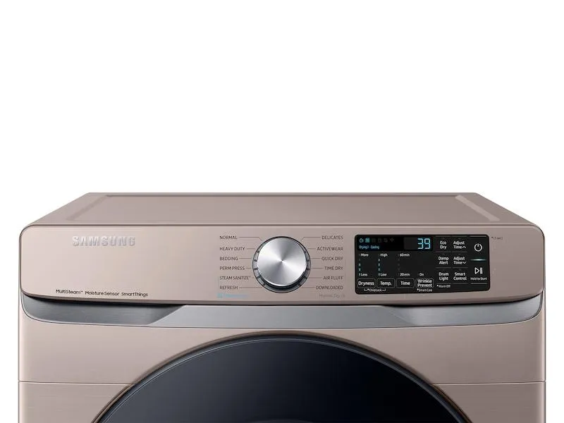 7.5 cu. ft. Smart Electric Dryer with Steam Sanitize  in Champagne