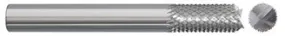 784-001040: 3/16 in. Dia., 5/8 in. Length Of Cut, 2 in. Overall Length Carbide Router Mill; Diamond Cut, Style F- Fish Tail End, BRIGHT, USA