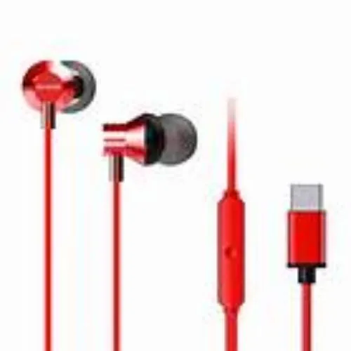 Aiwa Earphones with Microphone Type-C, Red