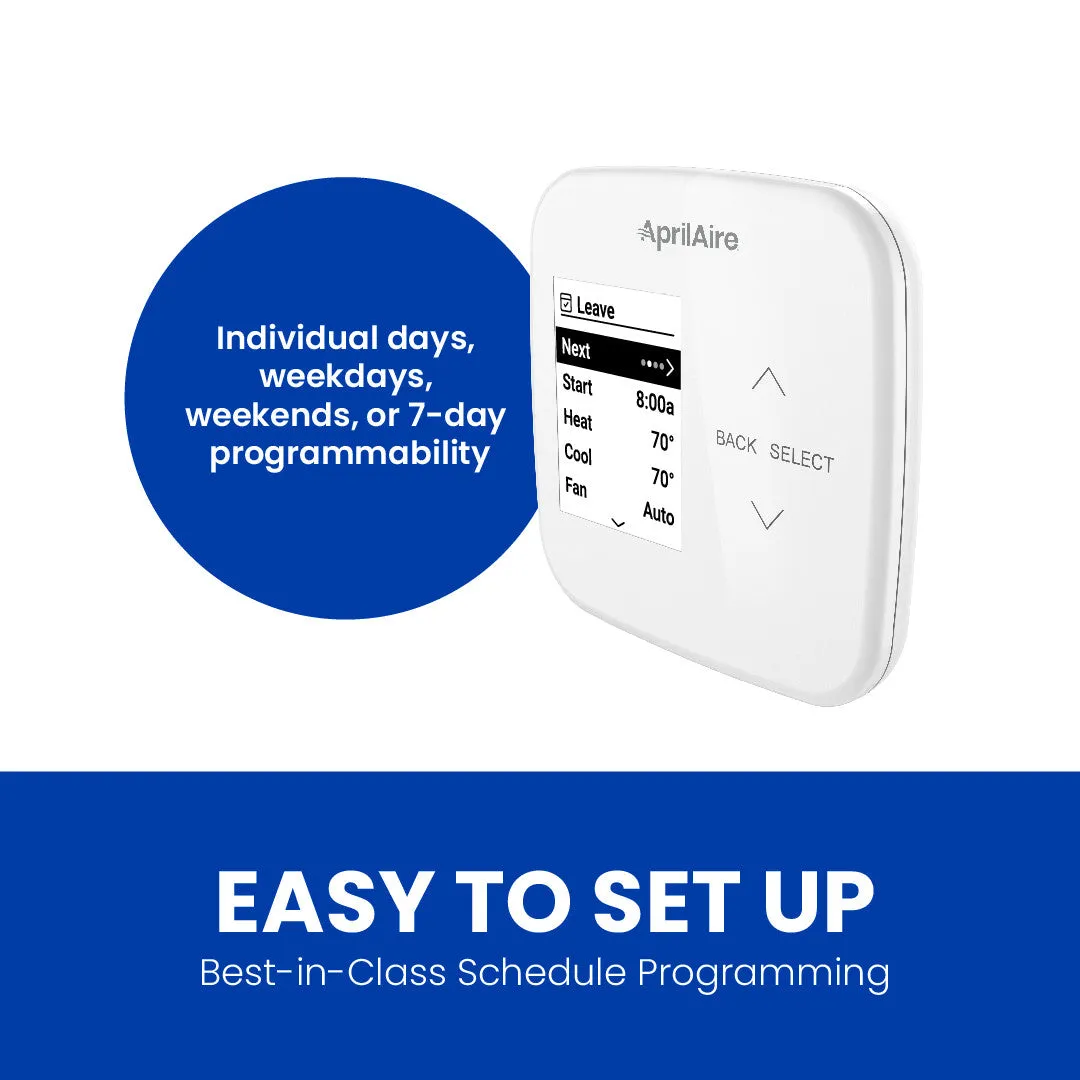 AprilAire S86WMUPR Programmable Wi-Fi Thermostat - Multi-Stage Universal with IAQ Control