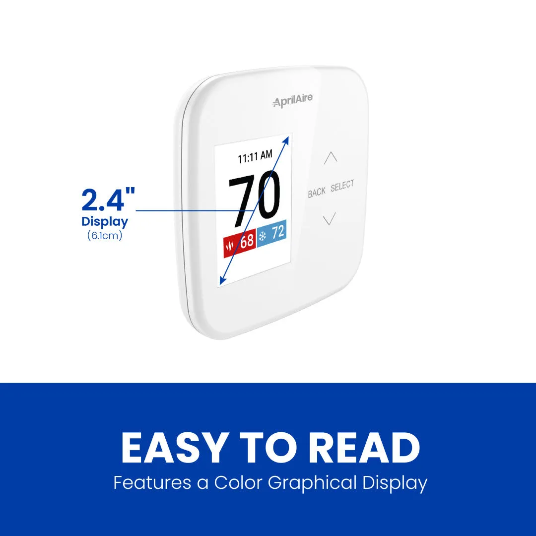 AprilAire S86WMUPR Programmable Wi-Fi Thermostat - Multi-Stage Universal with IAQ Control