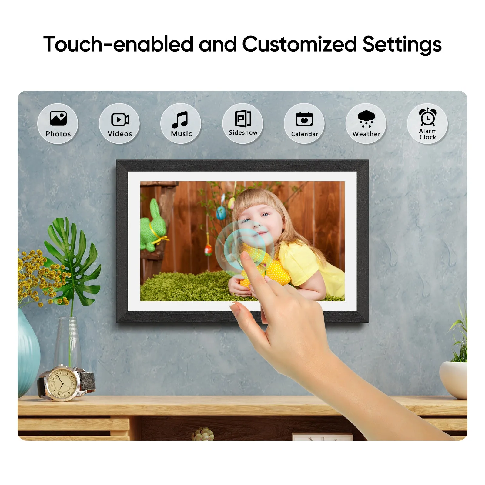 Arzopa Digital Photo Frame With Touch Screen