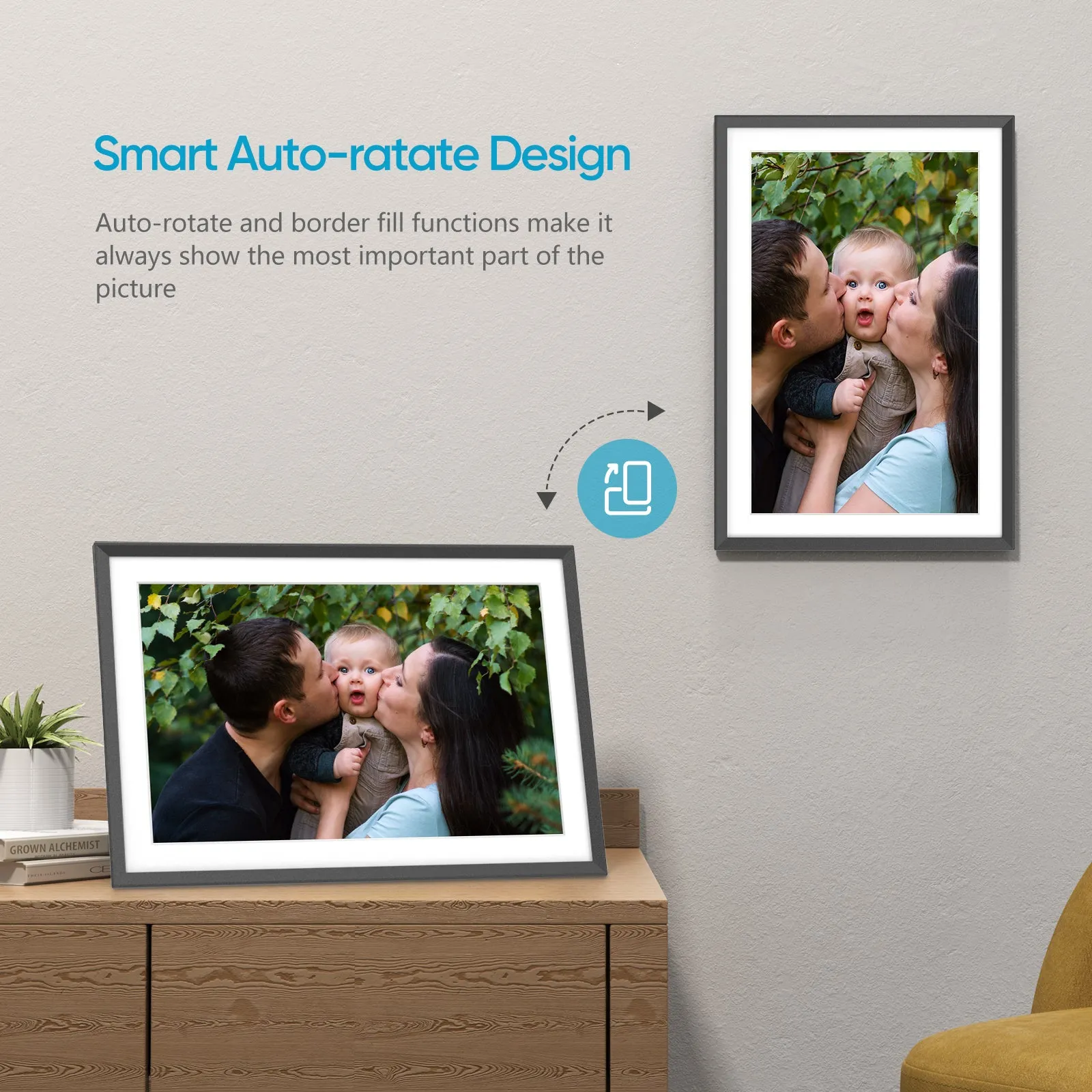 Arzopa Digital Photo Frame With Touch Screen