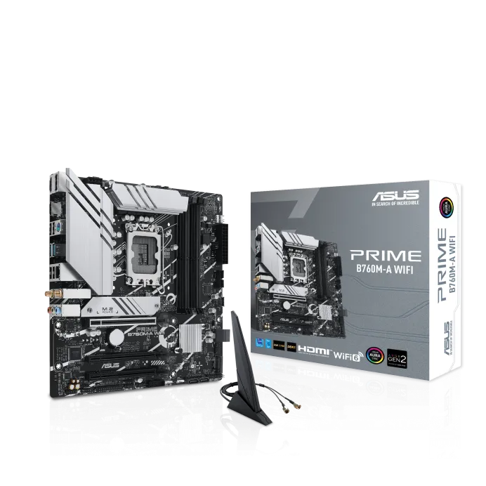 ASUS PRIME B760M-A WIFI DDR5,LGA 1700 mATX Motherboard