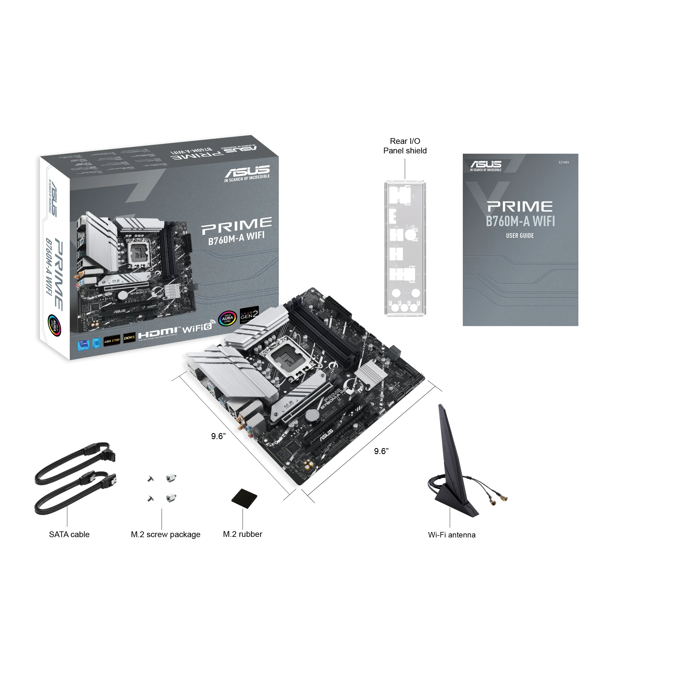 ASUS PRIME B760M-A WIFI DDR5,LGA 1700 mATX Motherboard