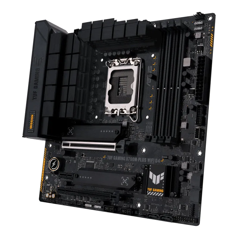 Asus Tuf Gaming B760m-Plus Wifi D4 - Motherboard - Micro Atx - Lga1700 Socket - B760 Chipset - Usb 3.2 Gen 1, Usb 3.2 Ge