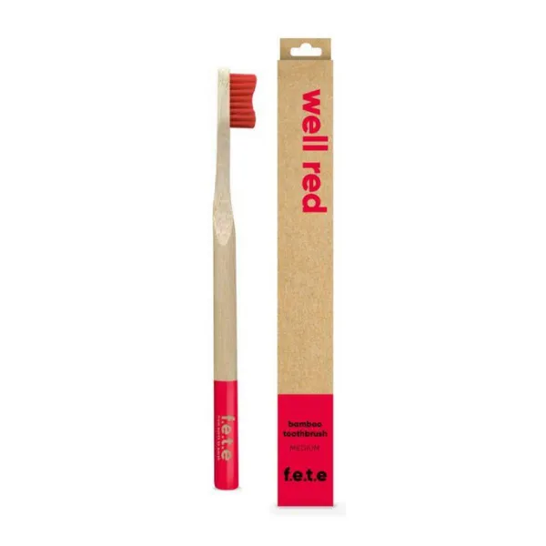 Bamboo colourful toothbrush (adult)