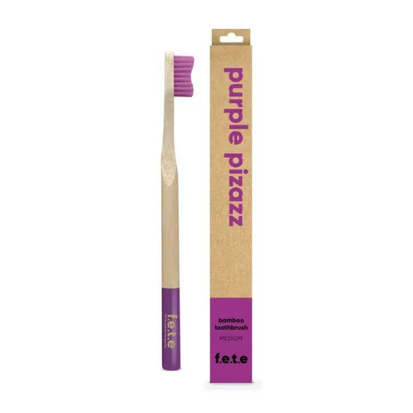 Bamboo colourful toothbrush (adult)