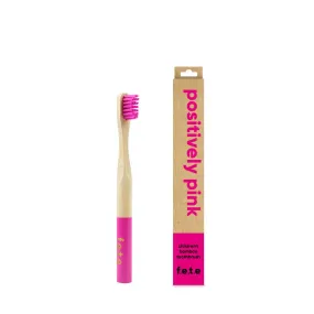 Bamboo Tooth Brush Positively Pink child