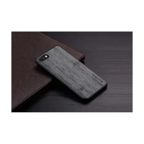 Bamboo Wood Pattern Case For iPhone SE - Dark Grey