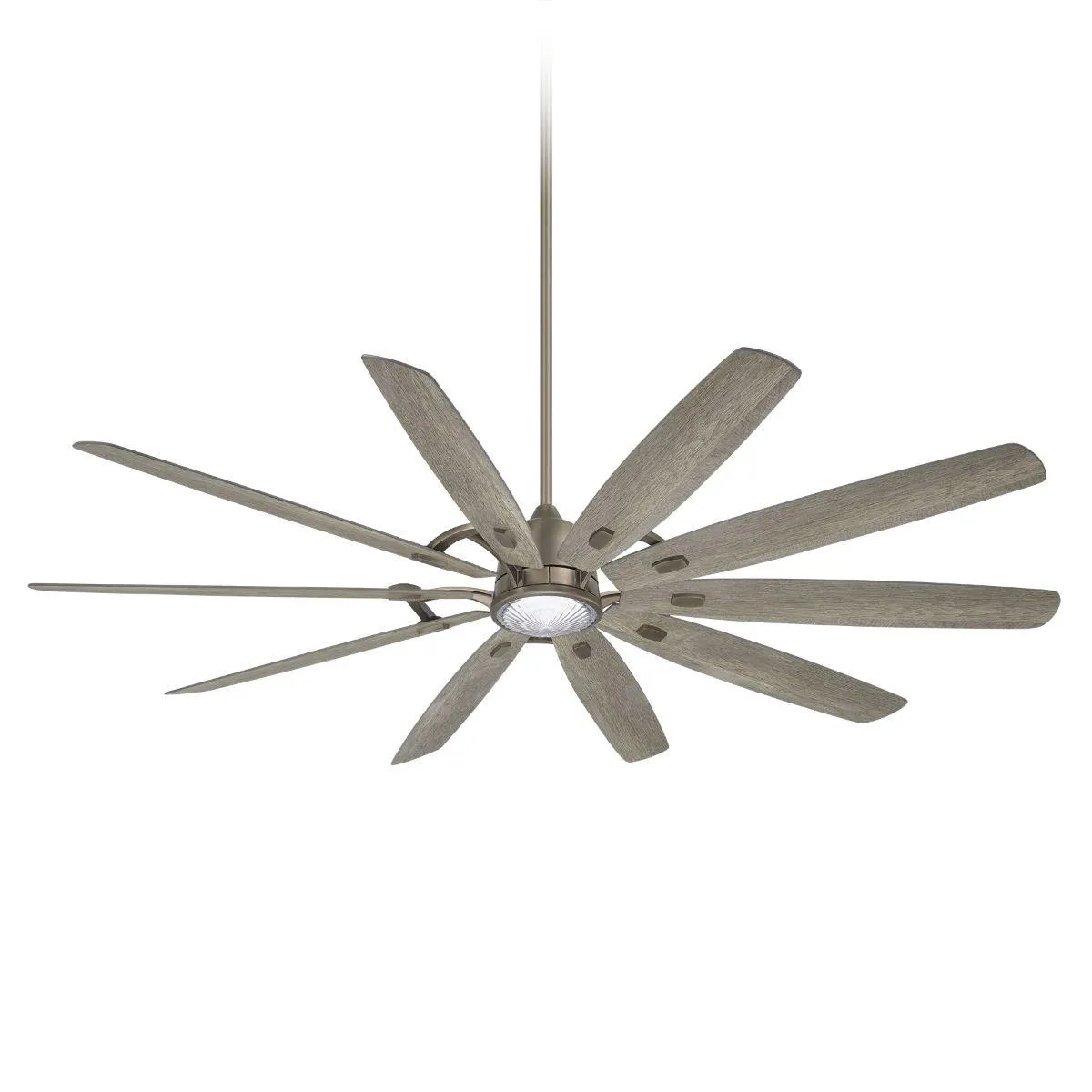 Barn H20 LED 84" Outdoor Smart Ceiling Fan with Remote, Burnished Nickel