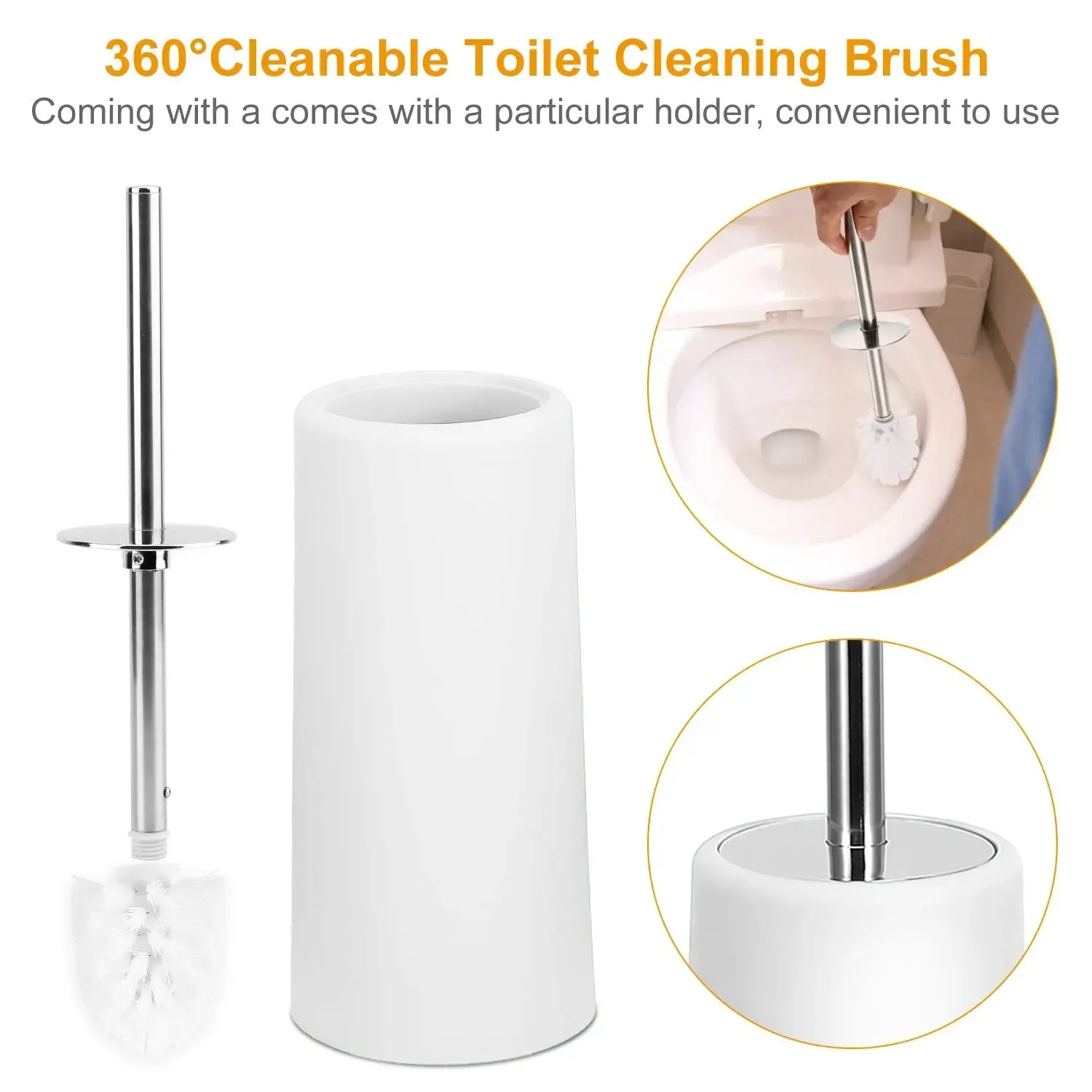 Bathroom Accessories Set 6 Pcs Bathroom Ensemble Complete with Soap Dispenser & Toothbrush Holder