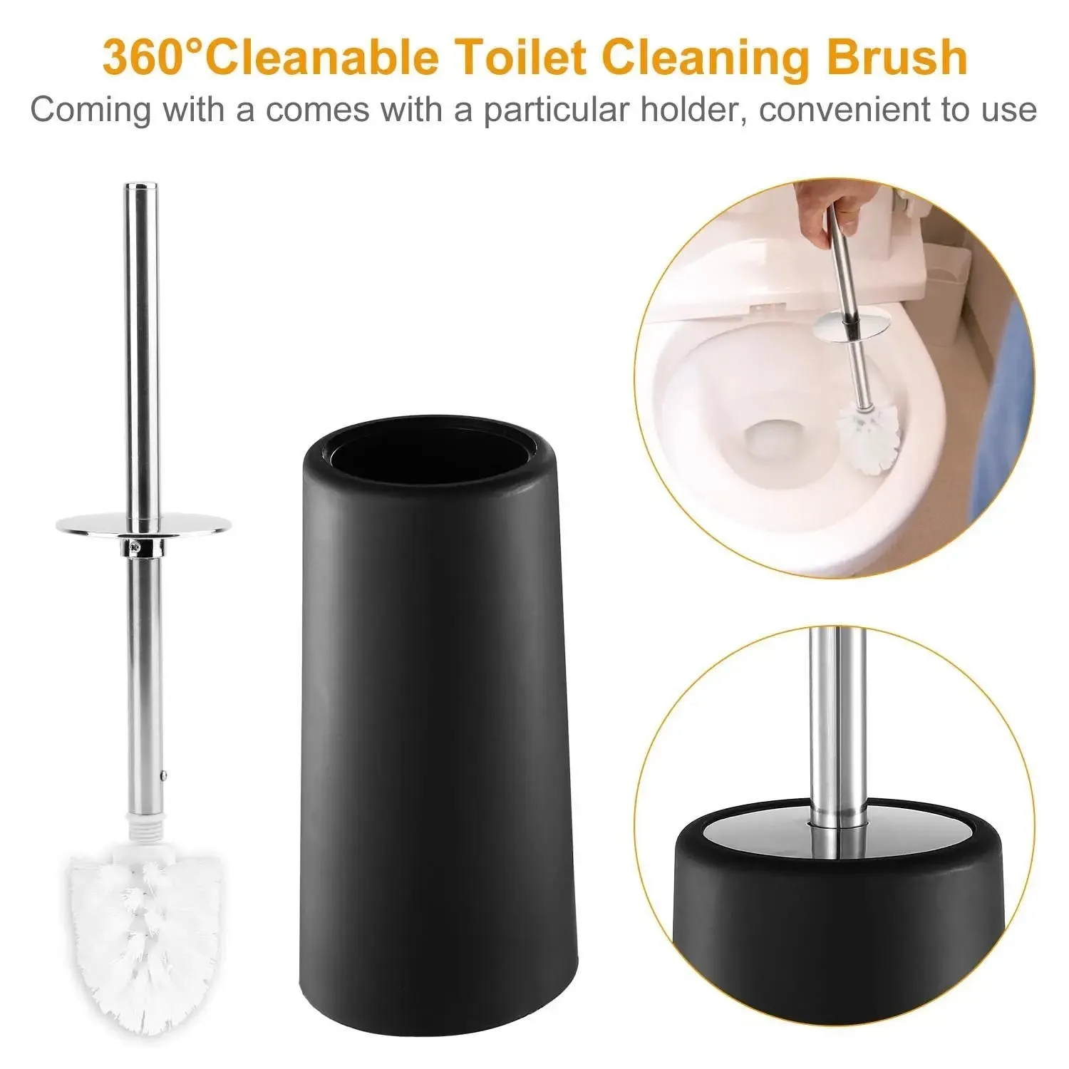 Bathroom Accessories Set 6 Pcs Bathroom Ensemble Complete with Soap Dispenser & Toothbrush Holder