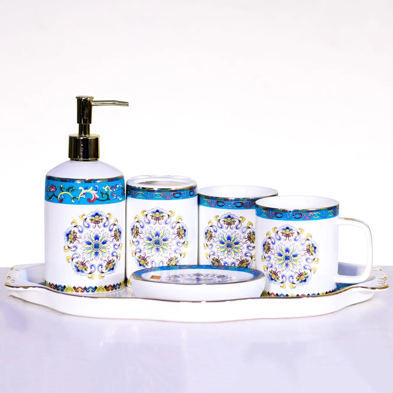 Bathroom Set 6Pc Royal Bistro Jdc013-656B-6