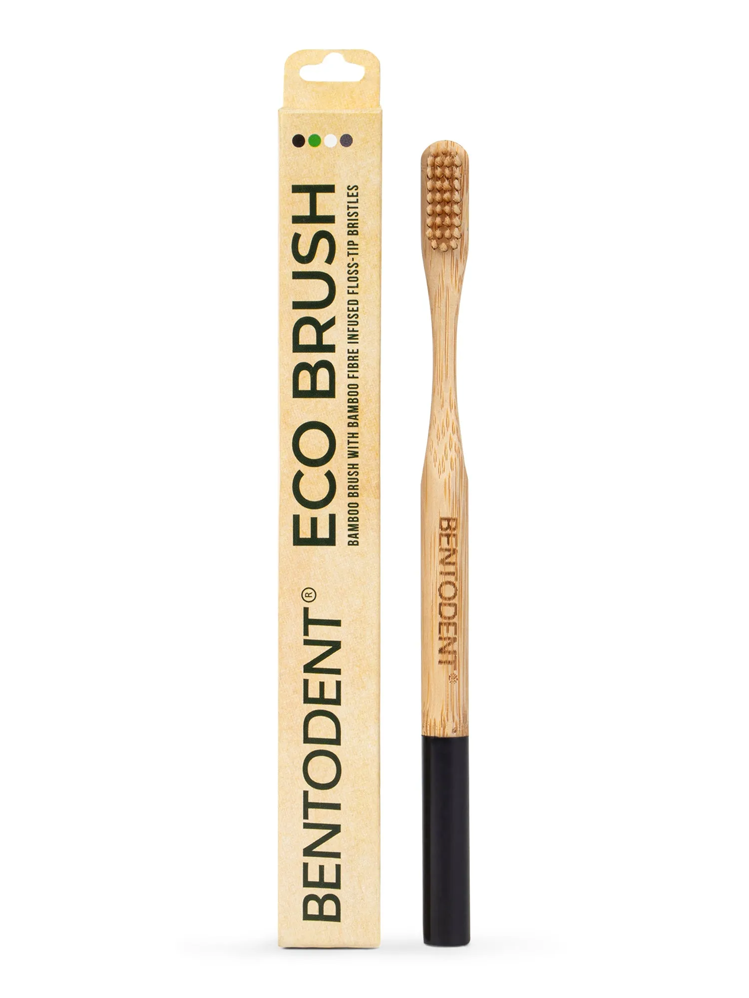 Bentodent Eco Brush Bamboo Toothbrush (non - charcoal) - Ultra Soft