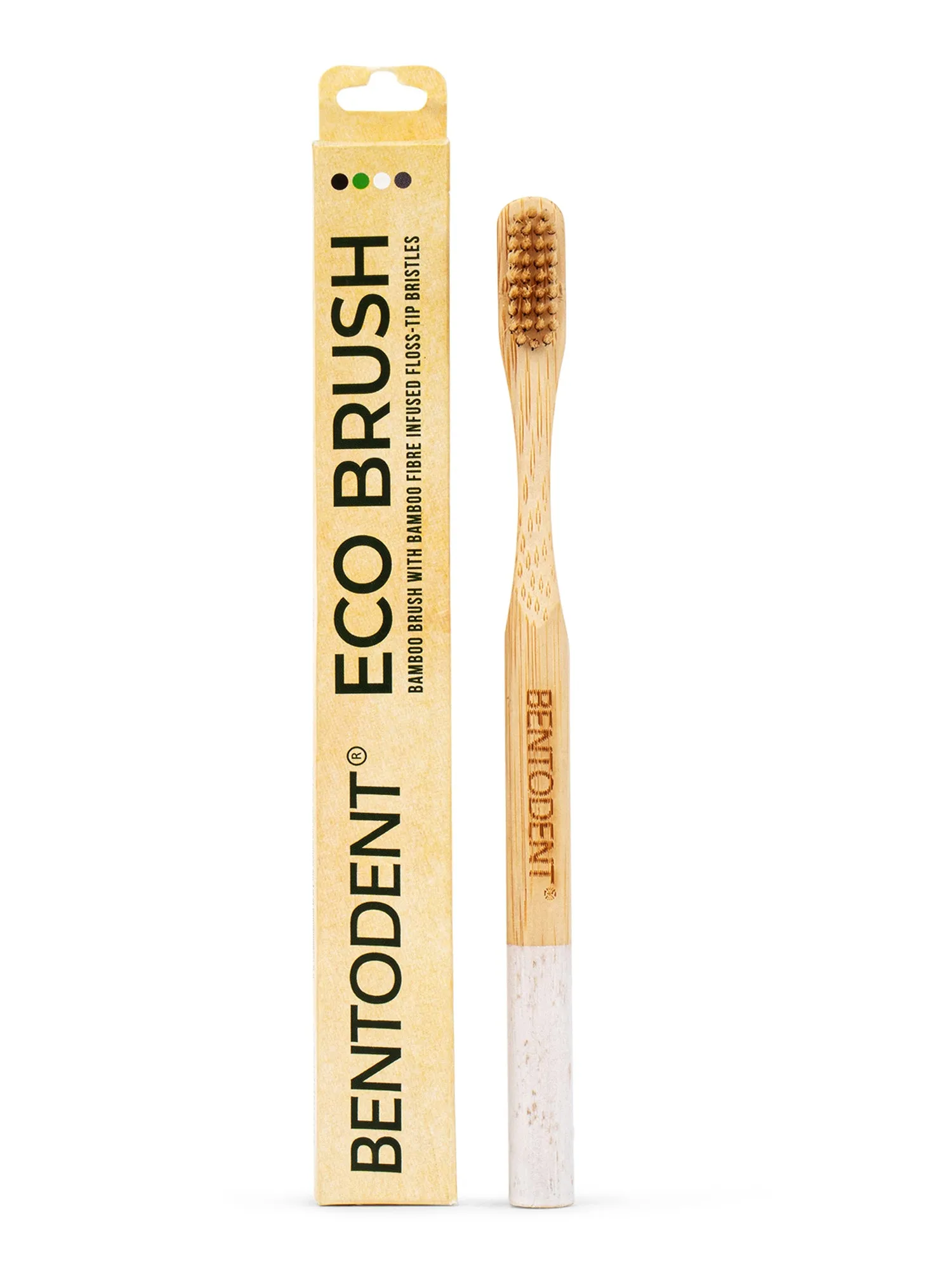 Bentodent Eco Brush Bamboo Toothbrush (non - charcoal) - Ultra Soft