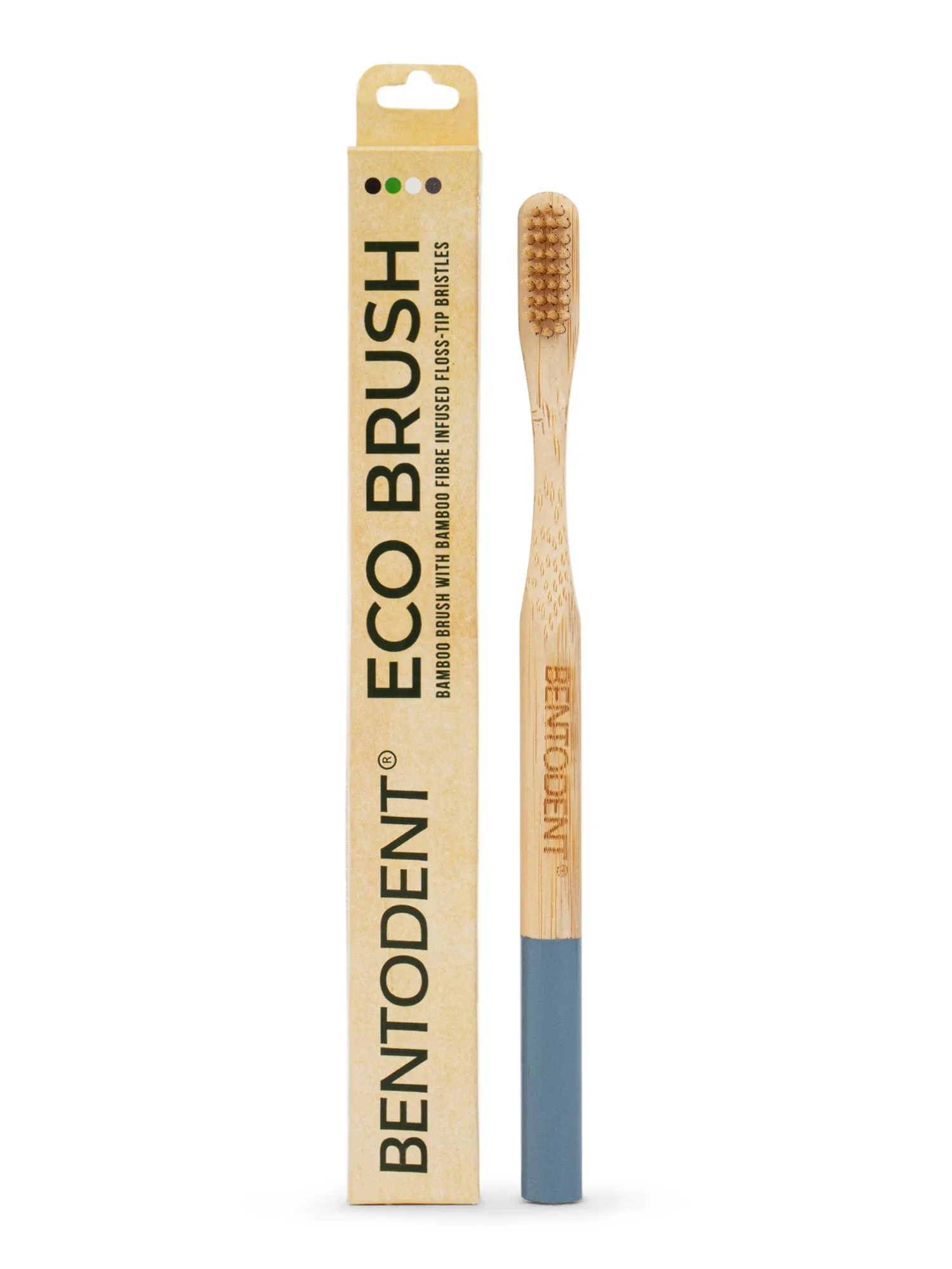 Bentodent Eco Brush Bamboo Toothbrush (non - charcoal) - Ultra Soft