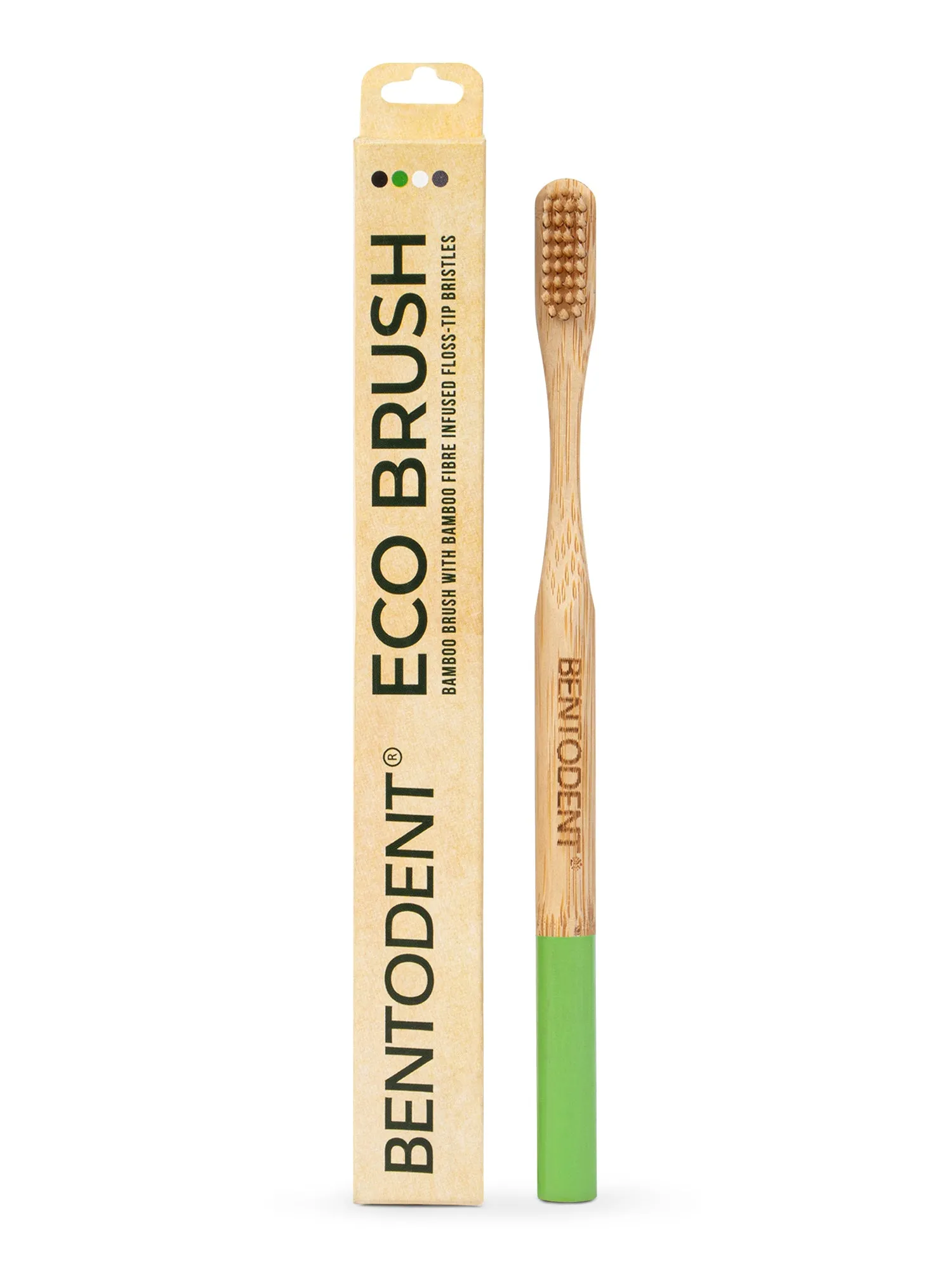 Bentodent Eco Brush Bamboo Toothbrush (non - charcoal) - Ultra Soft