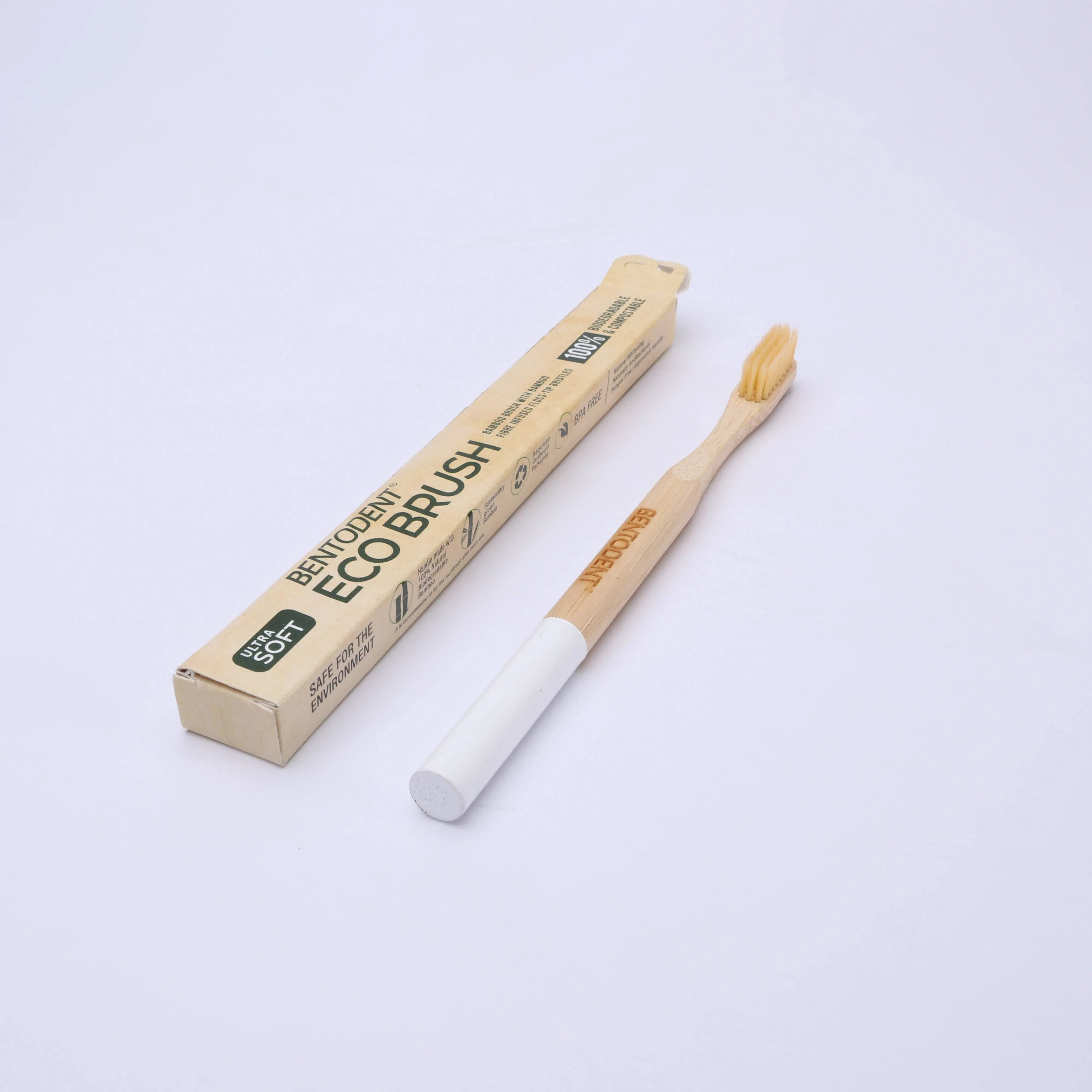 Bentodent Eco Brush Bamboo Toothbrush (non - charcoal) - Ultra Soft