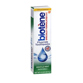 Biotene Fluoride Toothpaste Gentle Mint 4.3 Oz By Biotene